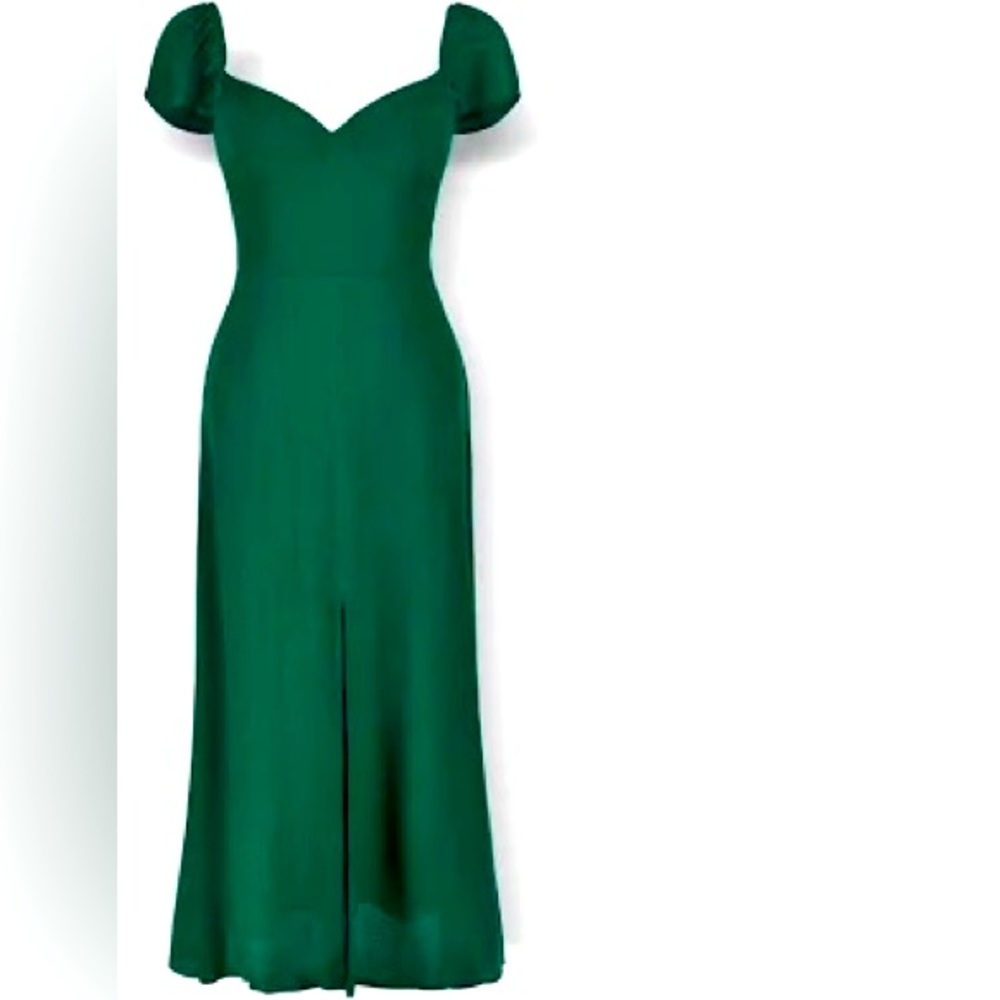 Reformation Emerald Green Midi Dress